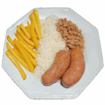 Linguiça com Batata Frita
